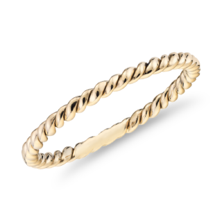 Mini Rope Ring in 14k Yellow Gold