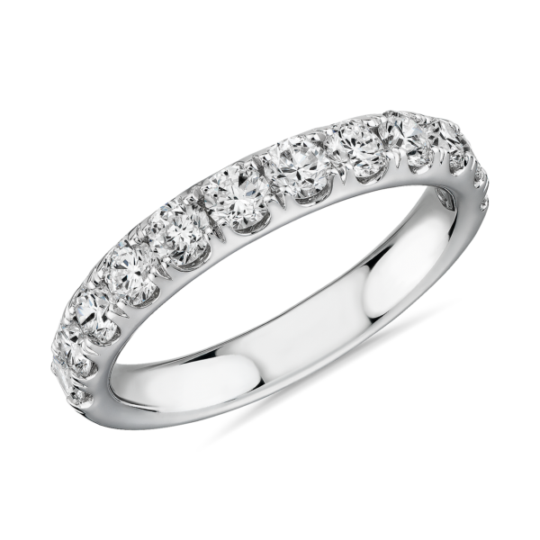 Riviera Pavé Diamond Ring in 14k White Gold (1 ct. tw.)