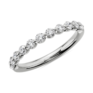 Floating Diamond Wedding Ring in Platinum (1/2 ct. tw.)